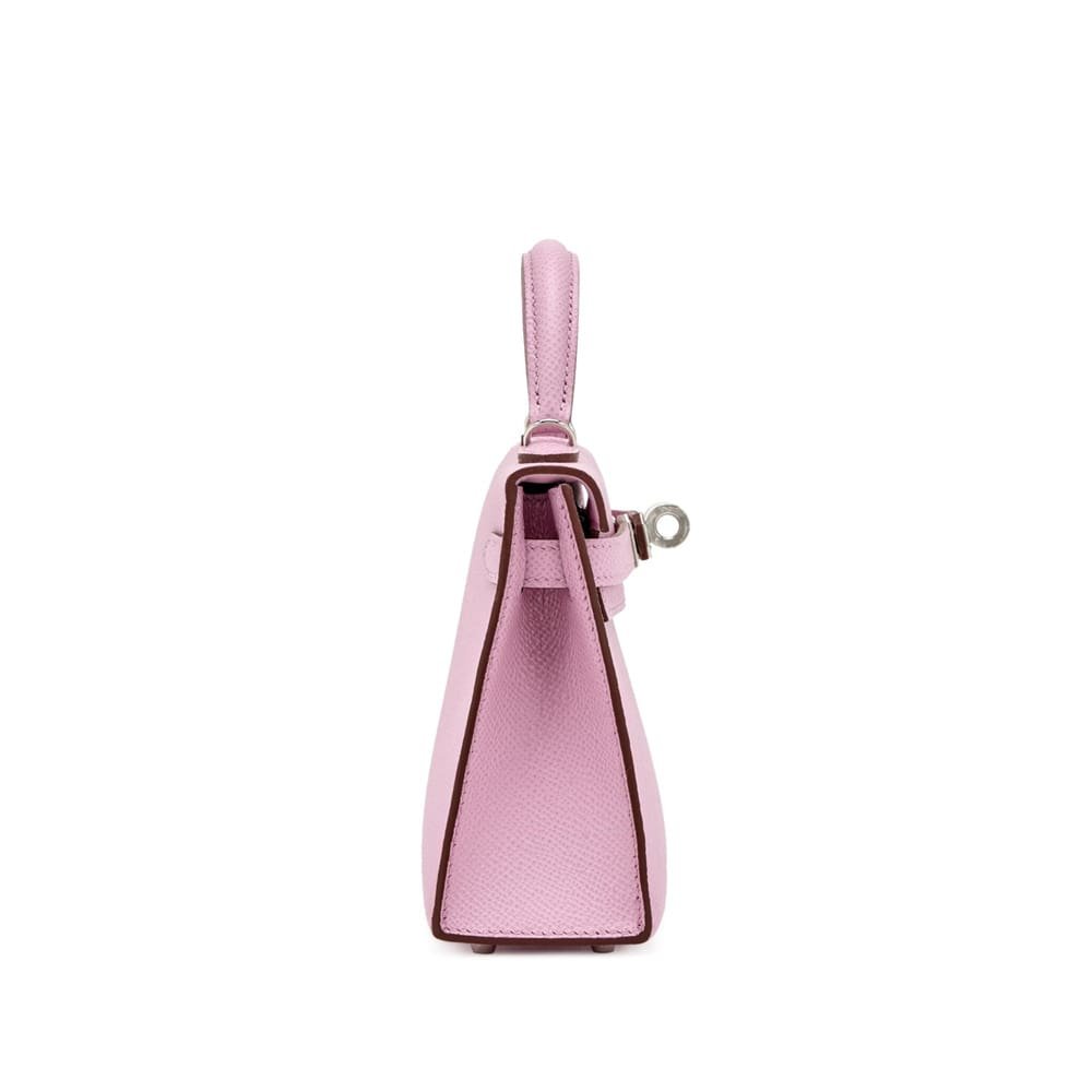 Hermès Mauve Sylvestre Epsom Mini Kelly 20 Palladium Hardware