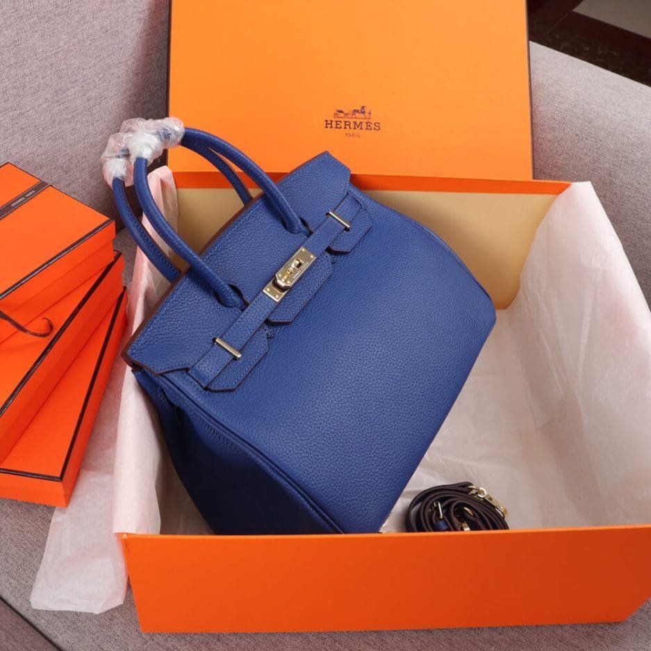 HERMES BIRKIN BAG 25(BLUE)