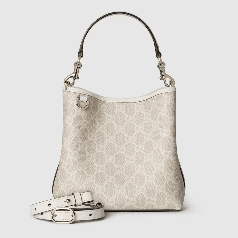 GUCCI EMBLEM SMALL BUCKET BAG