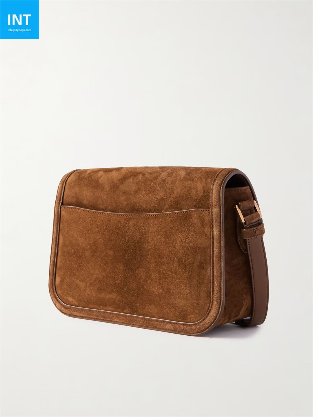 SAINT LAURENT Solferino medium suede shoulder bag