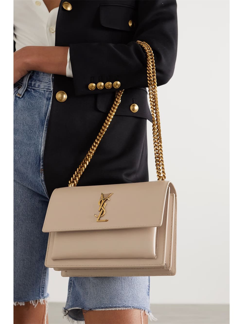SAINT LAURENT Sunset medium leather shoulder bag