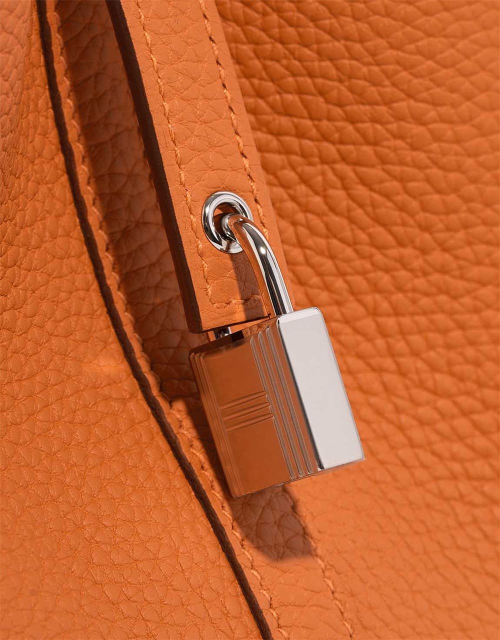 Hermès Picotin 18 Clémence Orange (silver hardware)