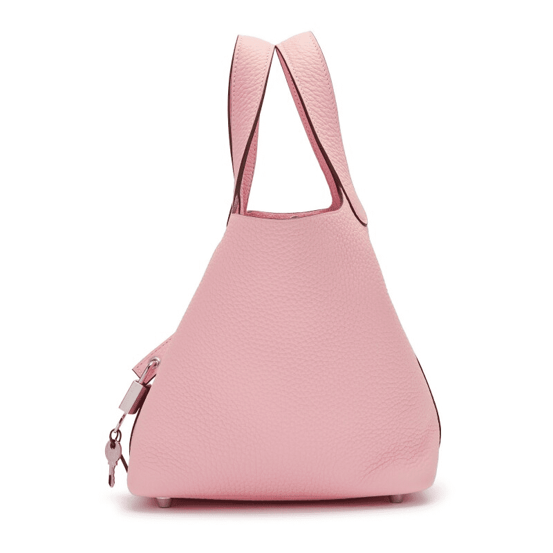 Hermès Rose Sakura Clemence Picotin 18 Palladium Hardware