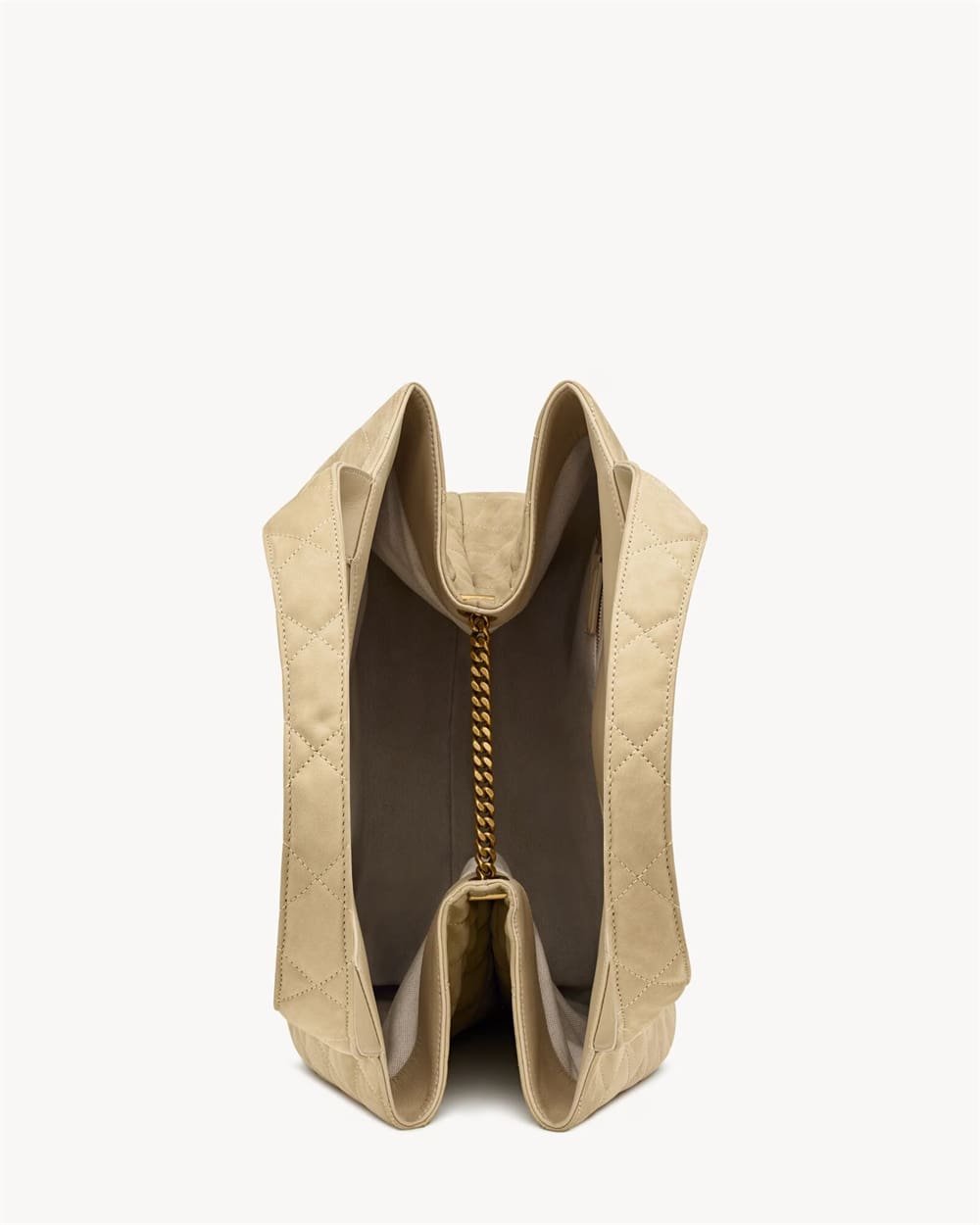 Saint Laurent Nubuck Suede Quilted Maxi Icare Shopping