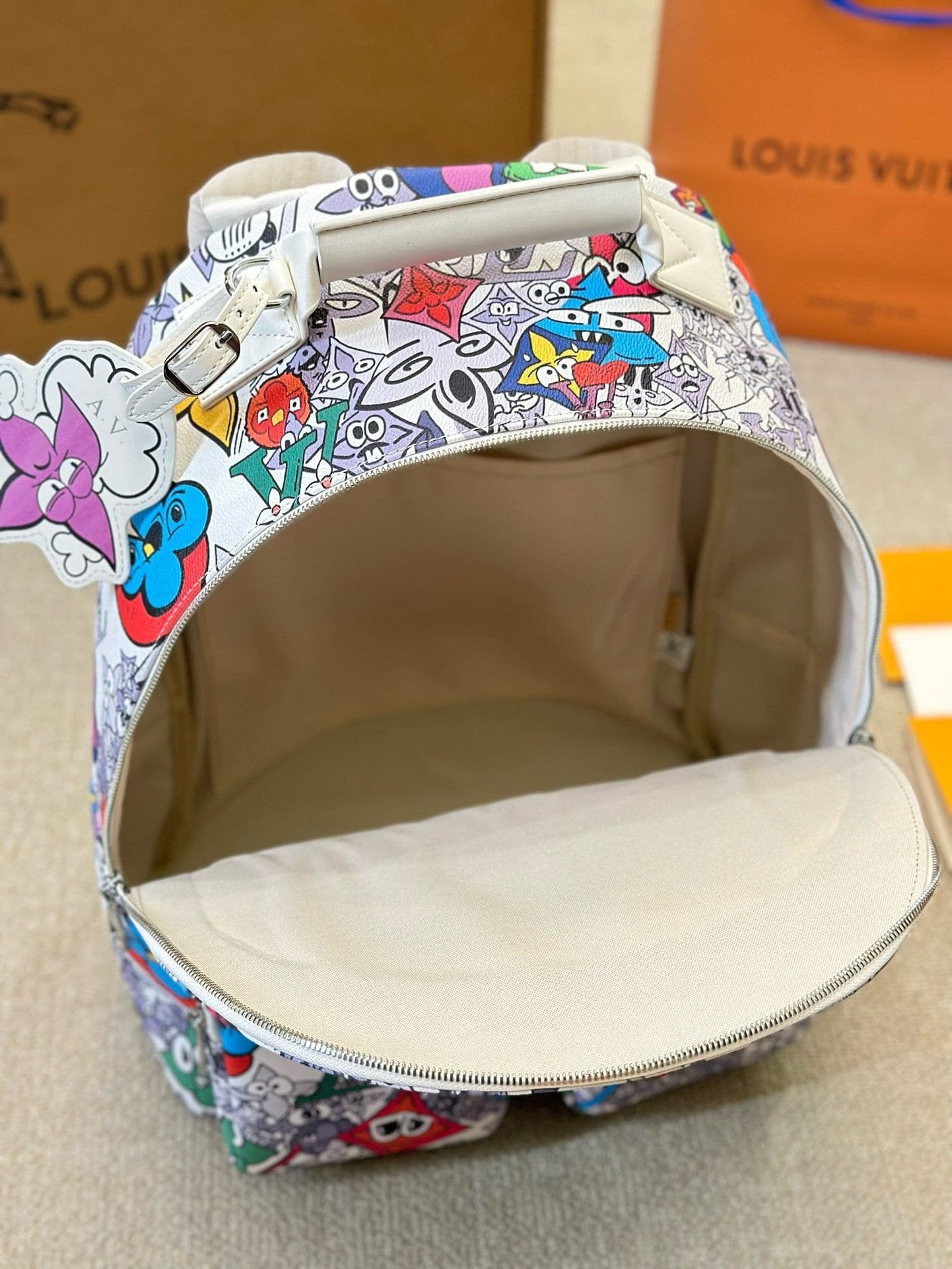 Louis Vuitton Multipocket Backpack Limited Edition Monogram Comics Canvas