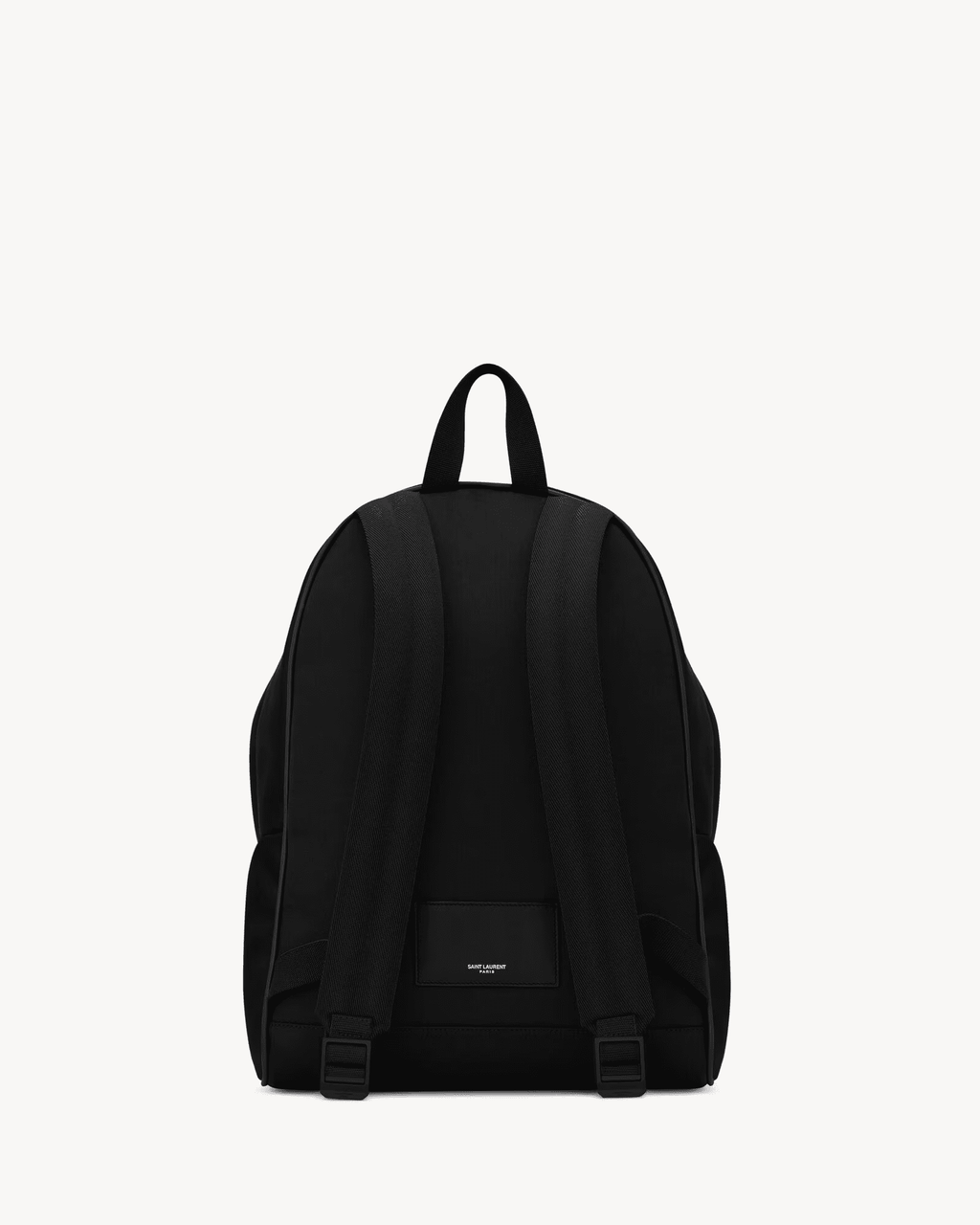 Saint Laurent City backpack in ECONYL®, smooth leather and nylon
