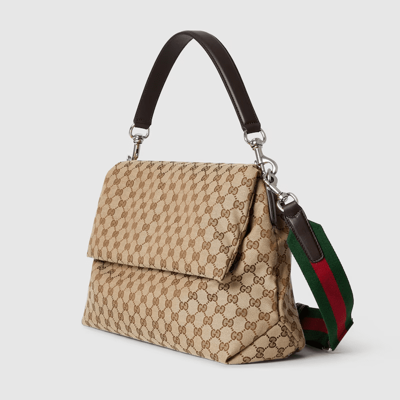 GUCCI canvas large crossbody bag