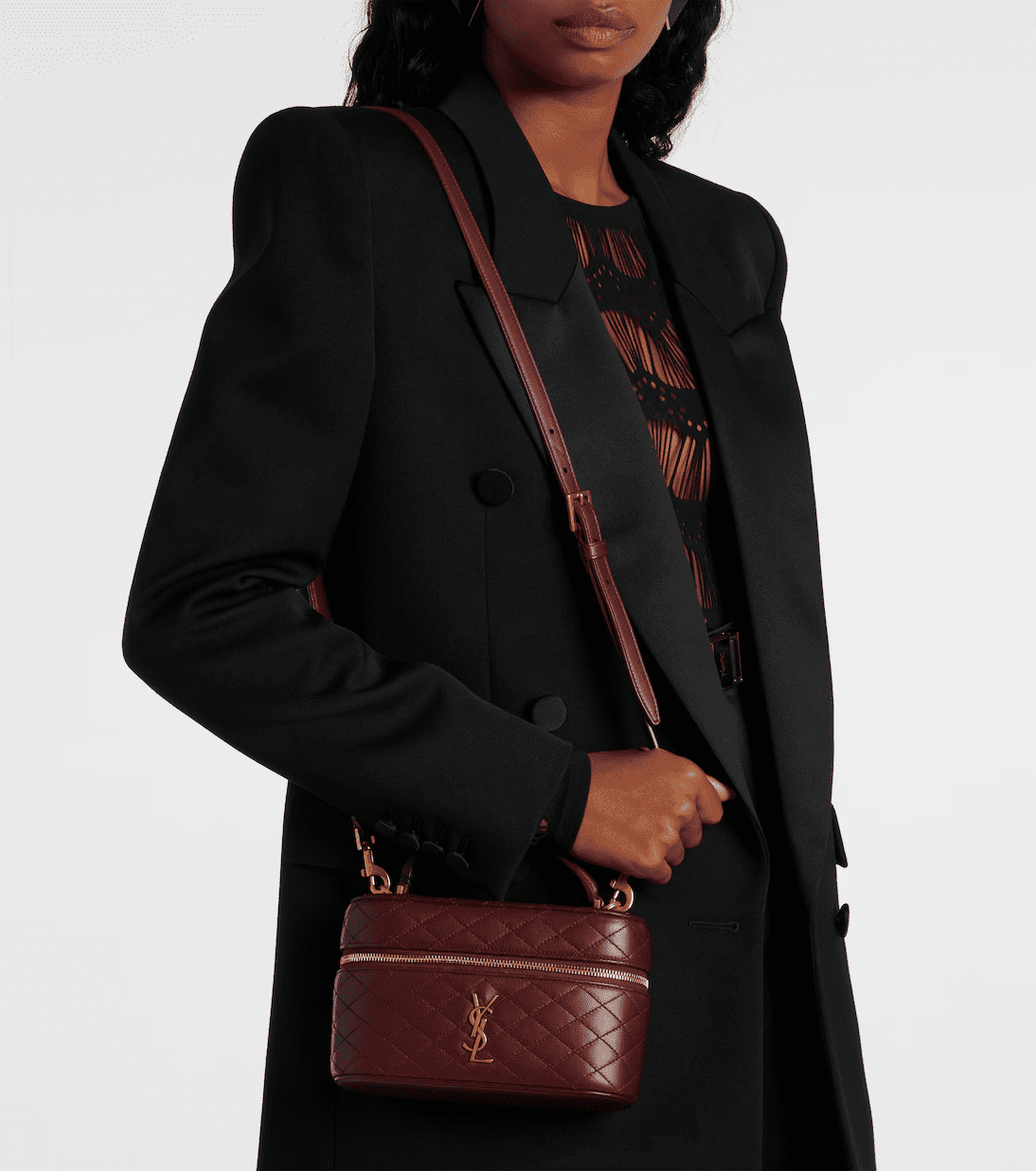 Saint Laurent gaby vanity bag in lambskin
