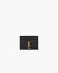 🎁 Saint Laurent Cassandre quilted card case in lambskin (100% off)