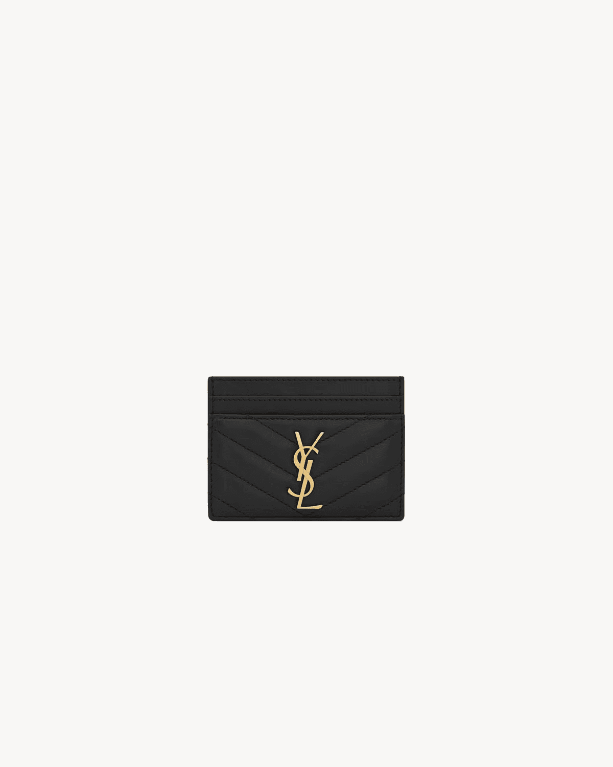 🎁 Saint Laurent Cassandre quilted card case in lambskin (100% off)