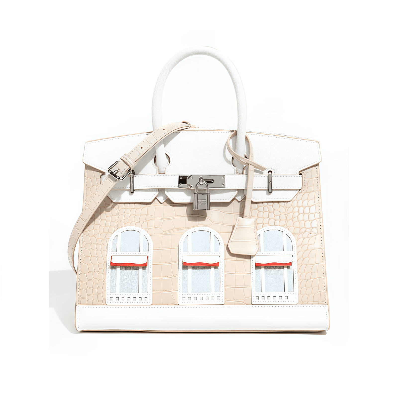 Hermès Sac Faubourg Neige Birkin Sellier 20 Matte Alligator Palladium Hardware