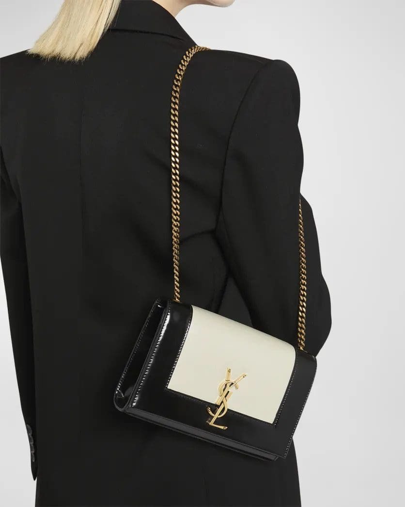 Saint Laurent Kate Small YSL Crossbody Bag in Smooth Leather