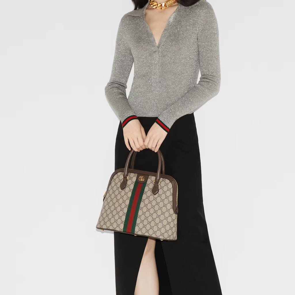 GUCCI OPHIDIA MEDIUM TOP HANDLE BAG