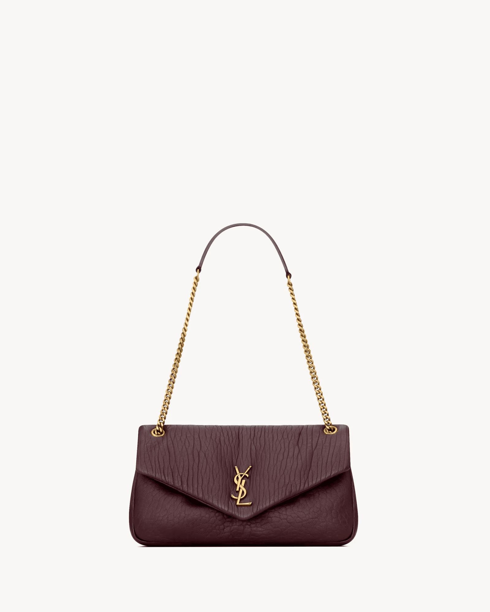 Saint Laurent CALYPSO medium in grained lambskin