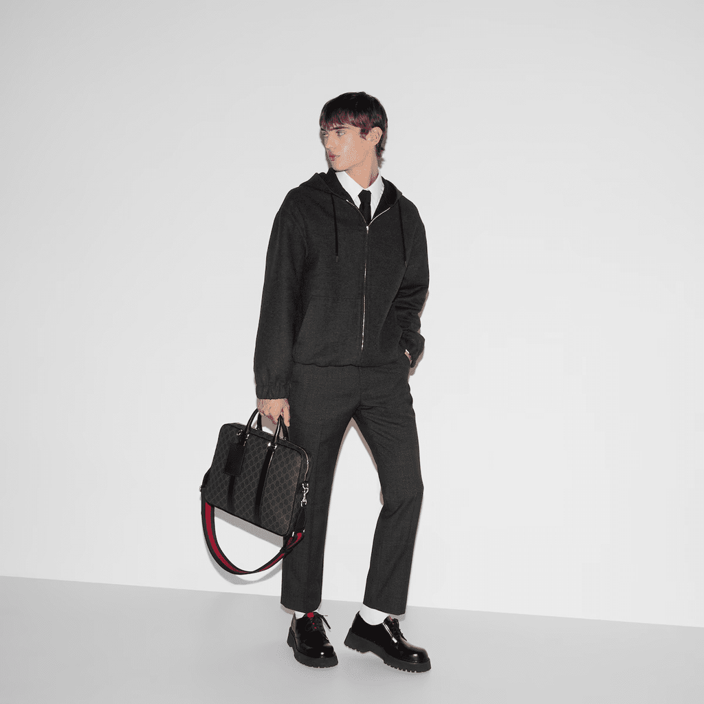 GUCCI BLACK MEDIUM BRIEFCASE