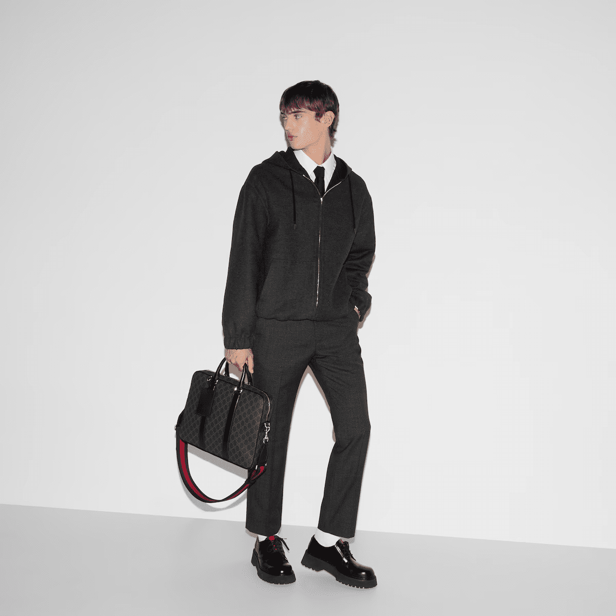 GUCCI BLACK MEDIUM BRIEFCASE
