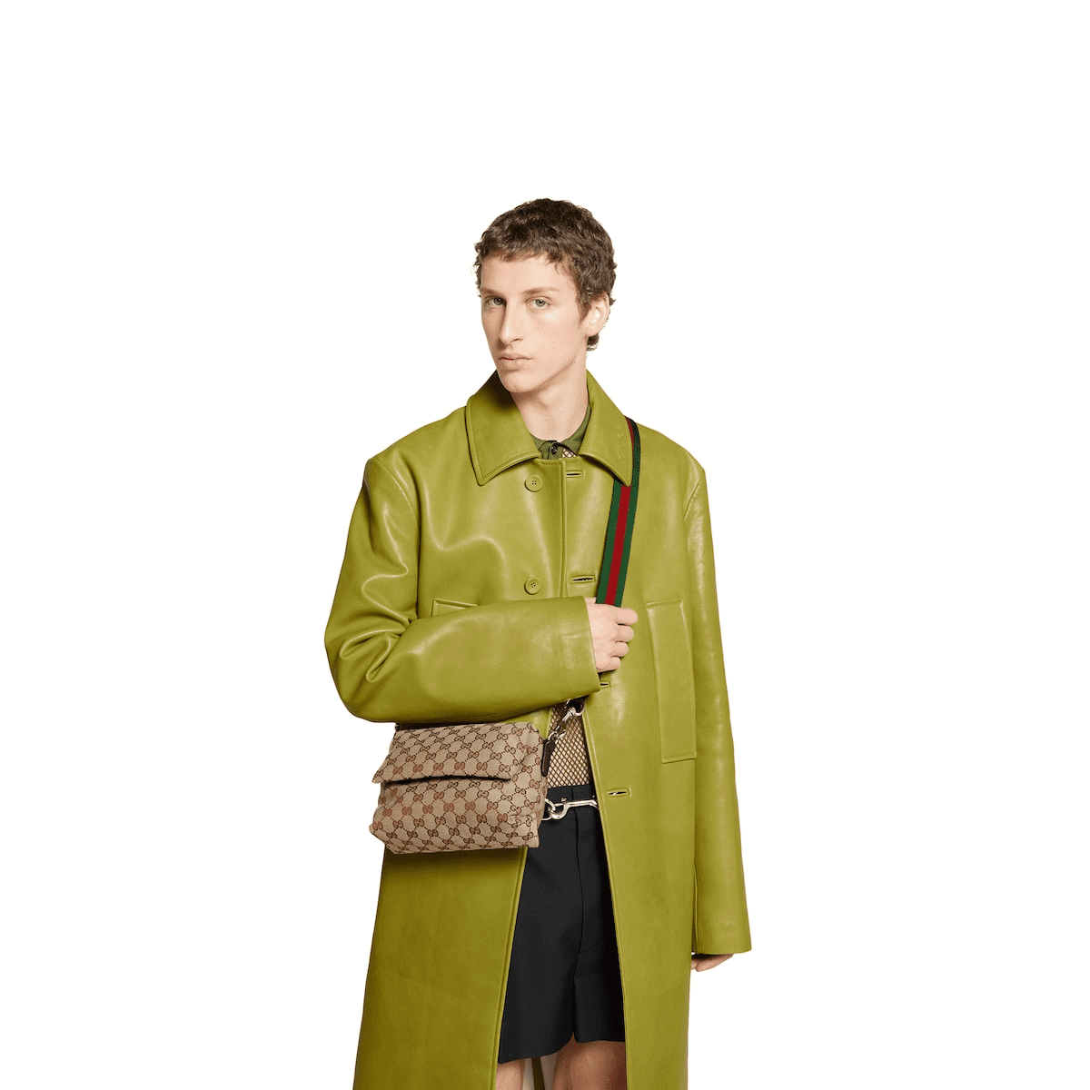 Gucci canvas small crossbody bag