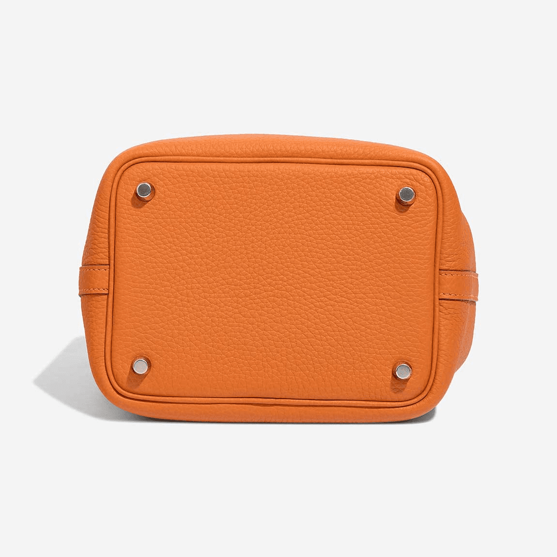 Hermès Picotin 18 Clémence Orange (silver hardware)