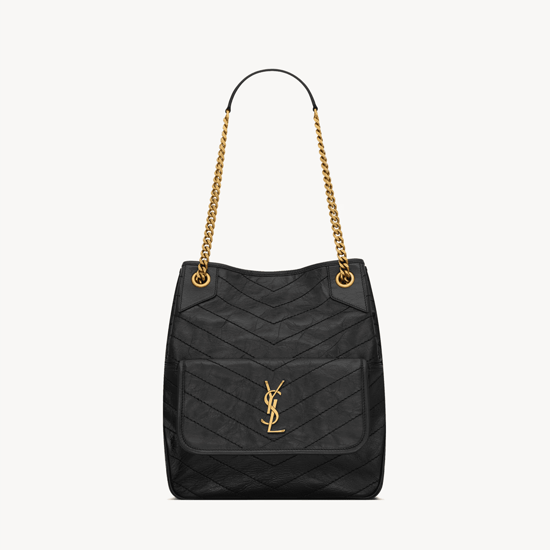 Saint Laurent NIKI small shopping in vintage leather