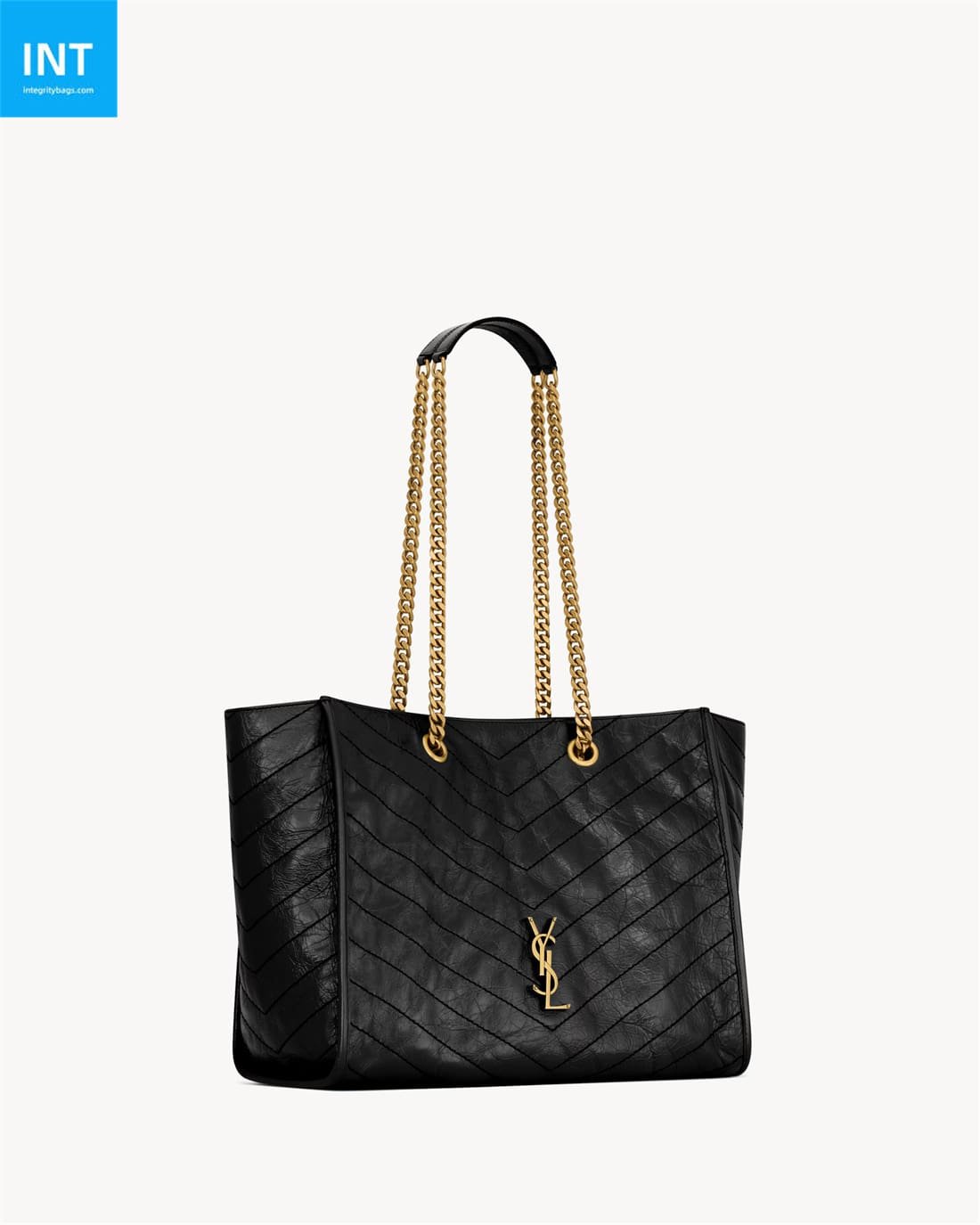 Saint Laurent NIKI shopping in vintage leather