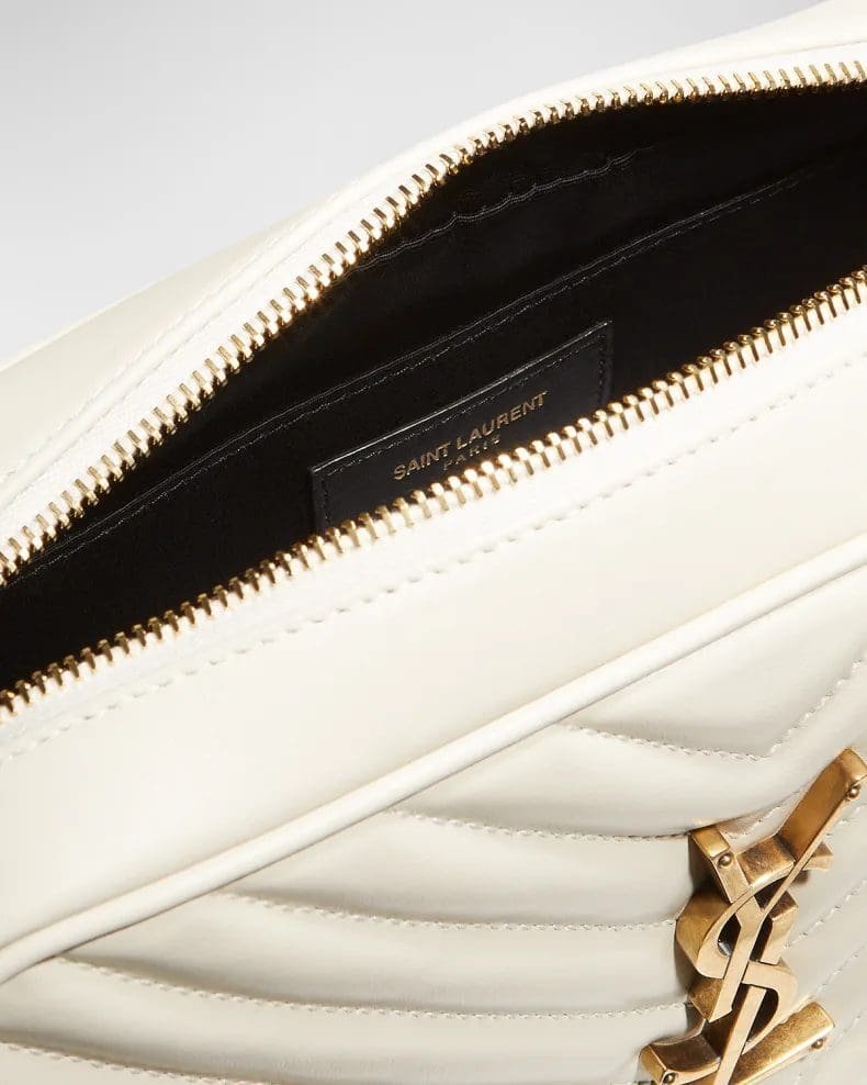 Saint Laurent Lou Medium YSL Camera Bag with Tassel in Quilted Leather