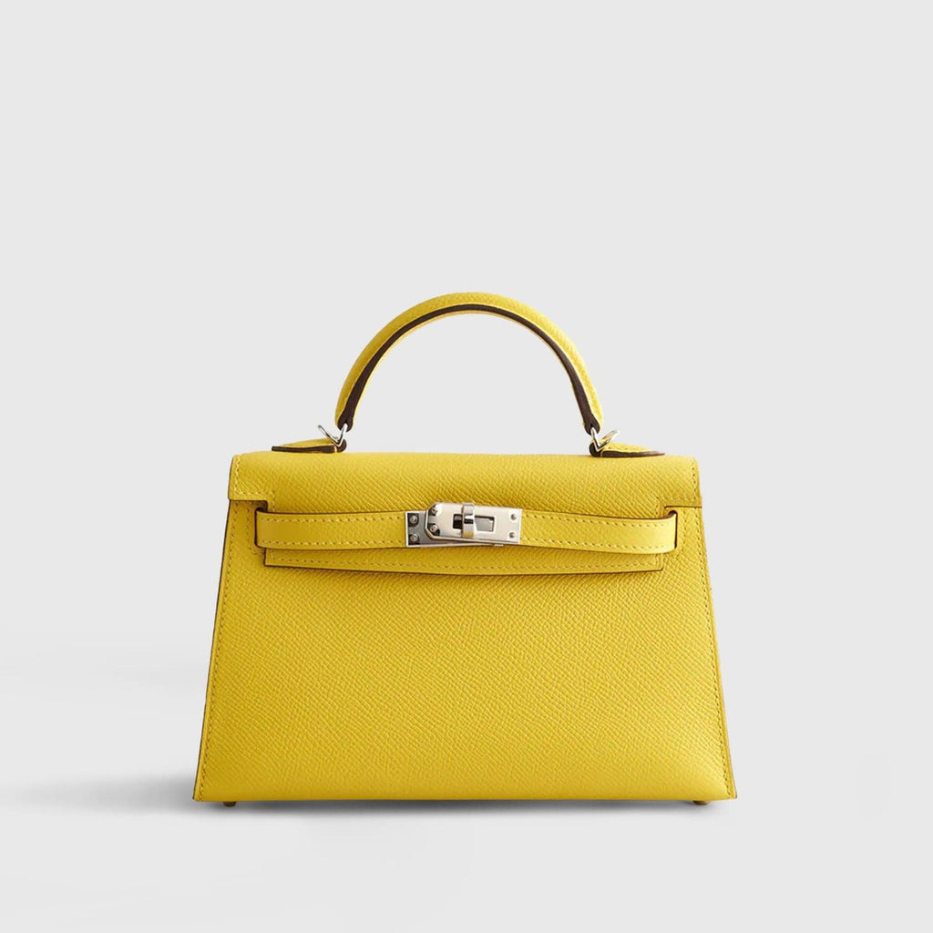 Hermès Kelly Mini Epsom Jaune de Naples Palladium Hardware