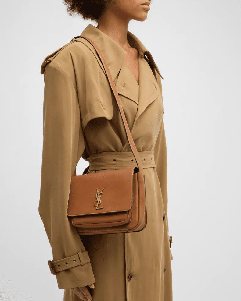 Saint Laurent Niki YSL Crossbody Bag in Vegetable Calf Leather
