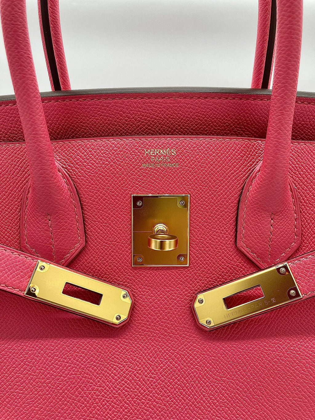 Hermès Rose Azalee Birkin 30 Epsom Gold Hardware