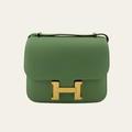 Hermès Vert Criquet Constance 18 Epsom Gold Hardware