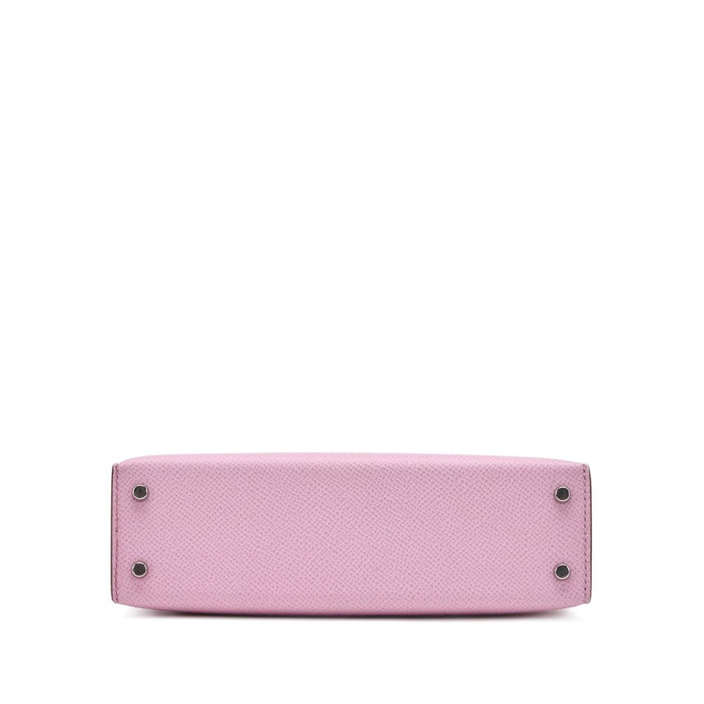 Hermès Mauve Sylvestre Epsom Mini Kelly 20 Palladium Hardware
