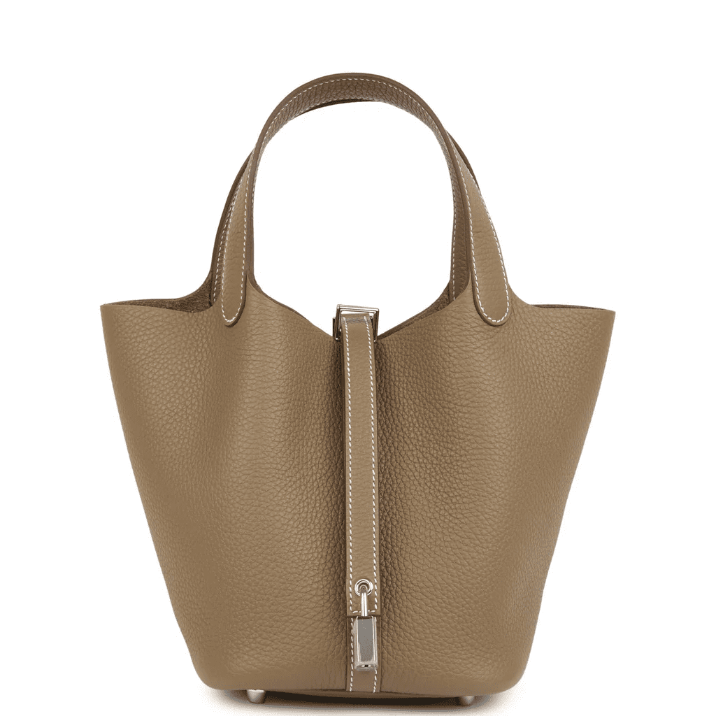 Hermès Picotin Lock 18 Etoupe Clemence Palladium Hardware