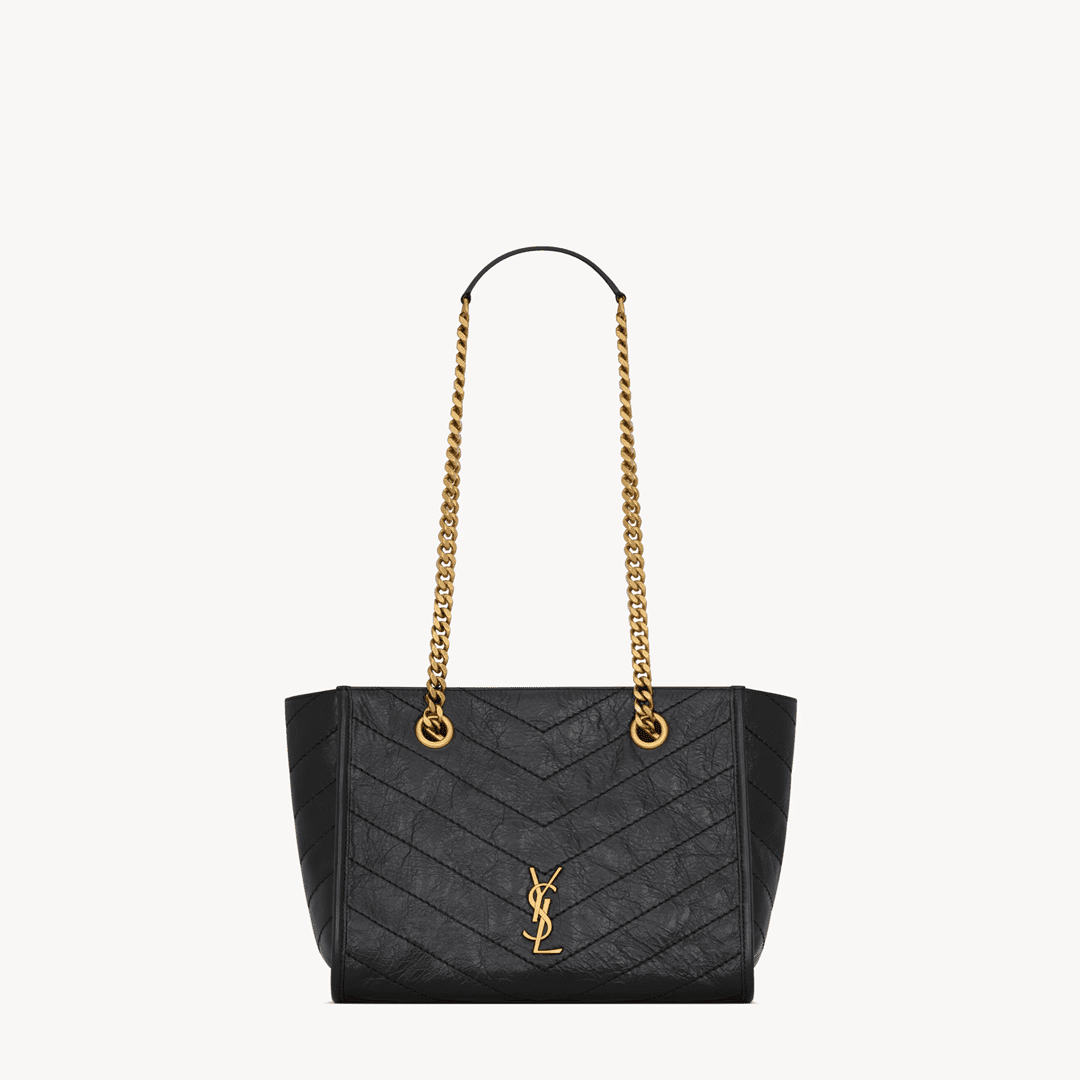 Saint Laurent NIKI small shopping in vintage leather