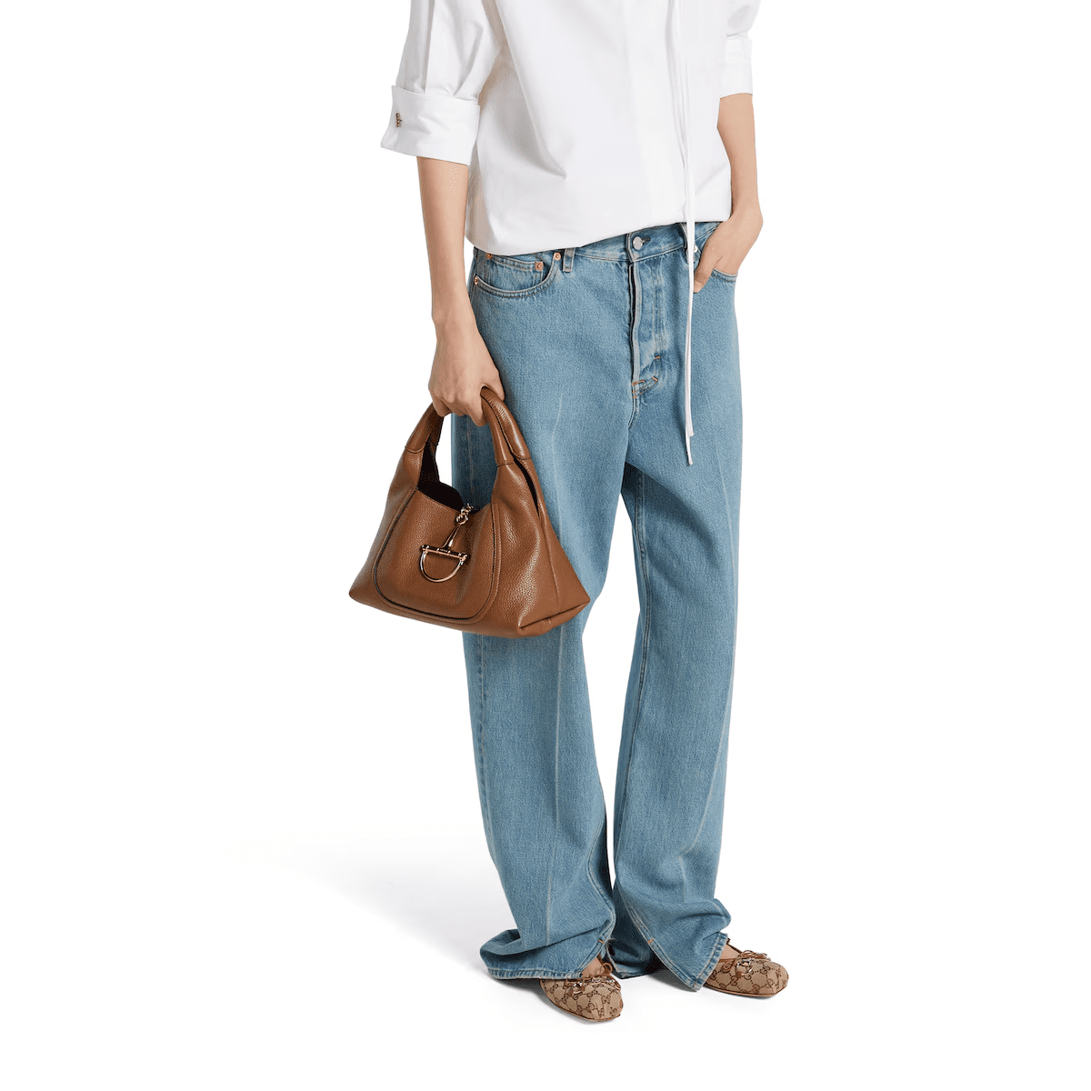 GUCCI SOFTBIT MEDIUM TOP HANDLE BAG
