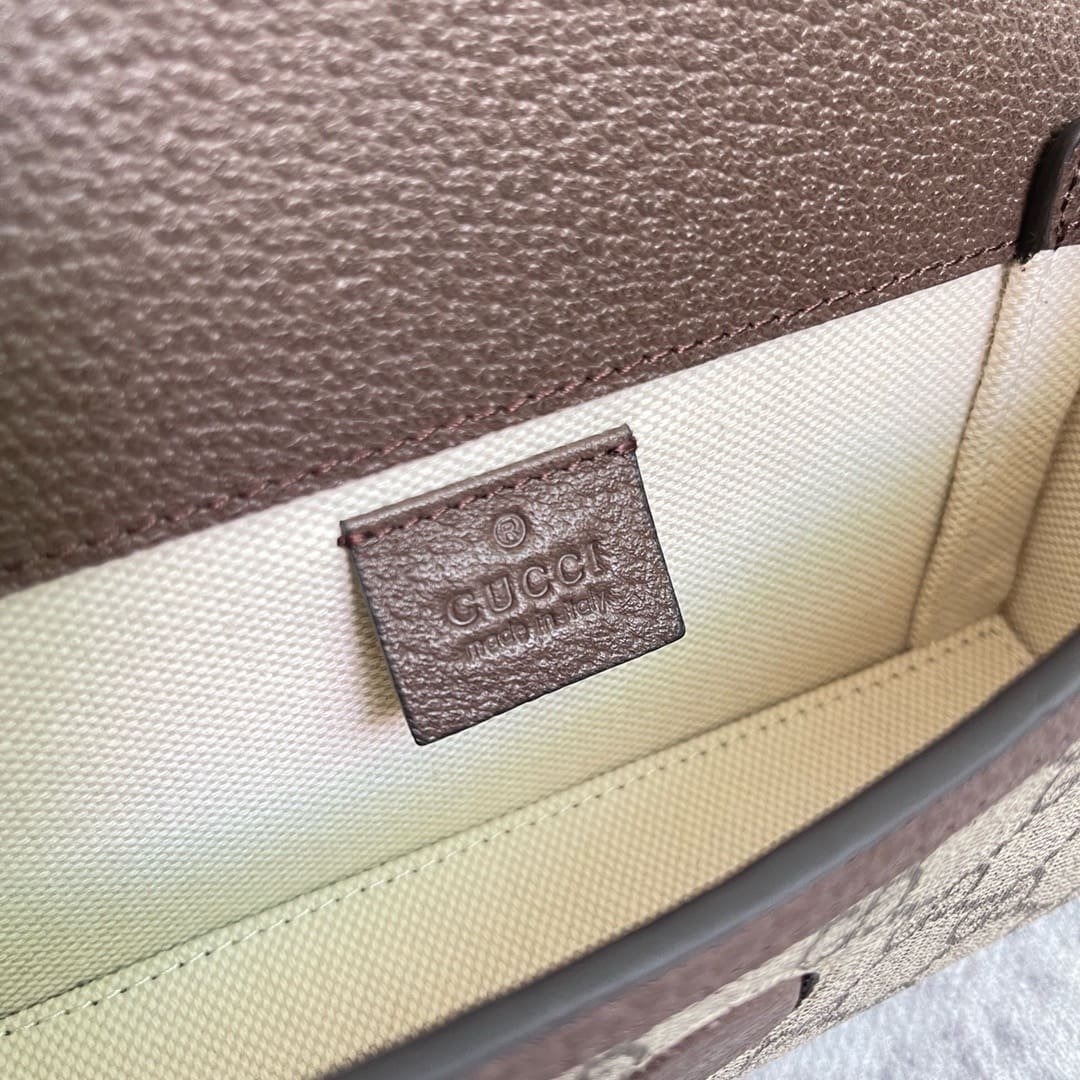 GUCCI Cherry Print Mini Bag In Beige