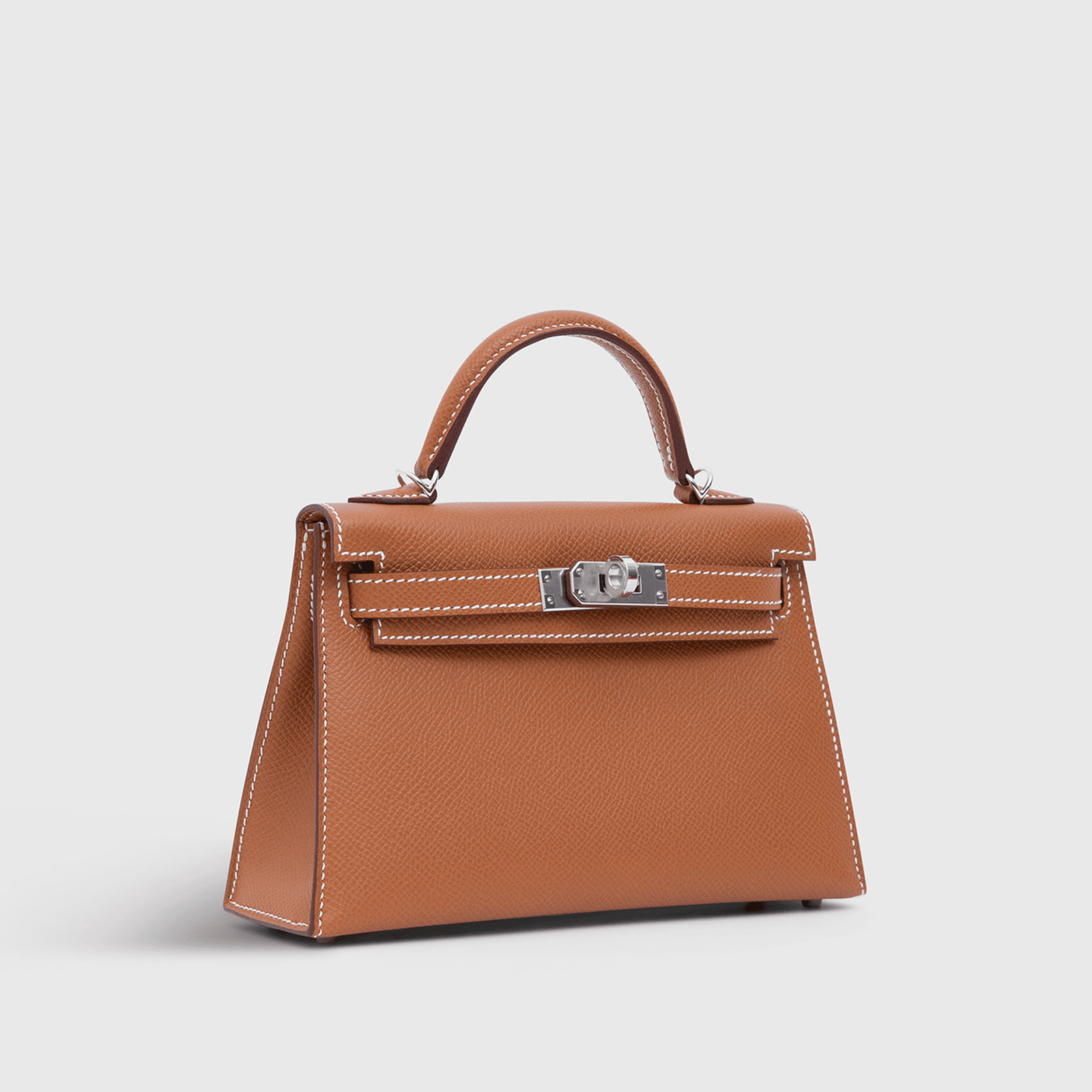 Hermès Kelly Mini Epsom Gold Sellier Palladium Hardware