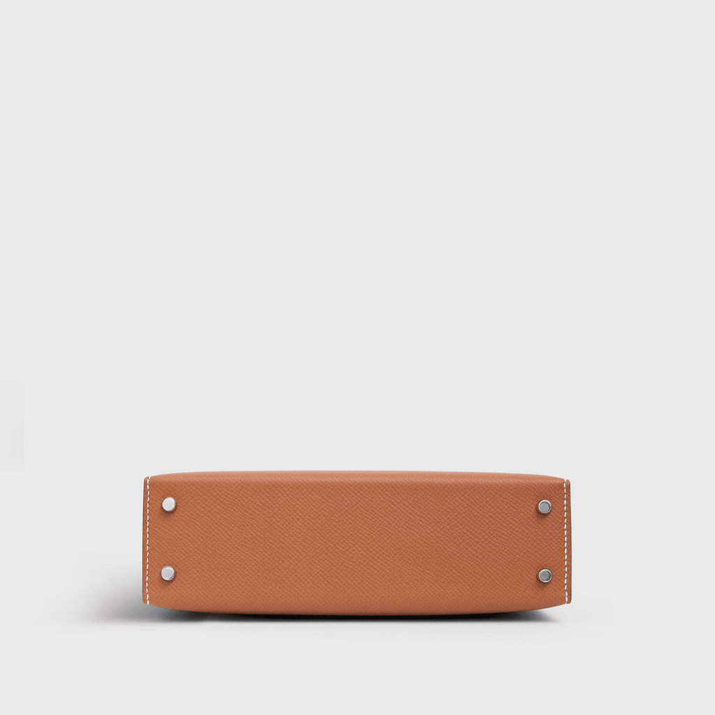 Hermès Kelly Mini Epsom Gold Sellier Palladium Hardware