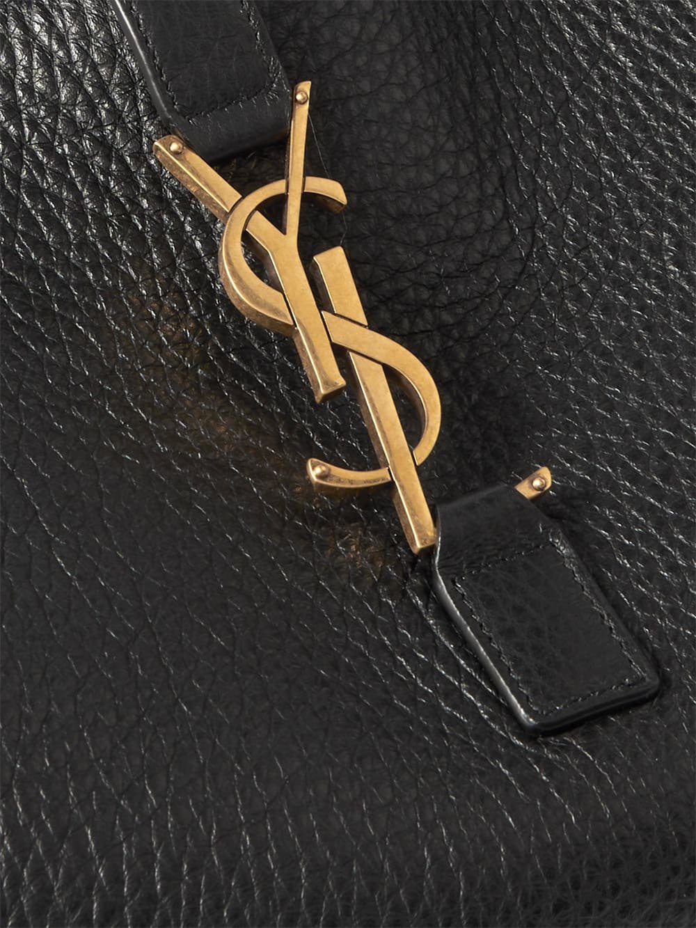 SAINT LAURENT Le 5 À 7 Bea textured-leather tote