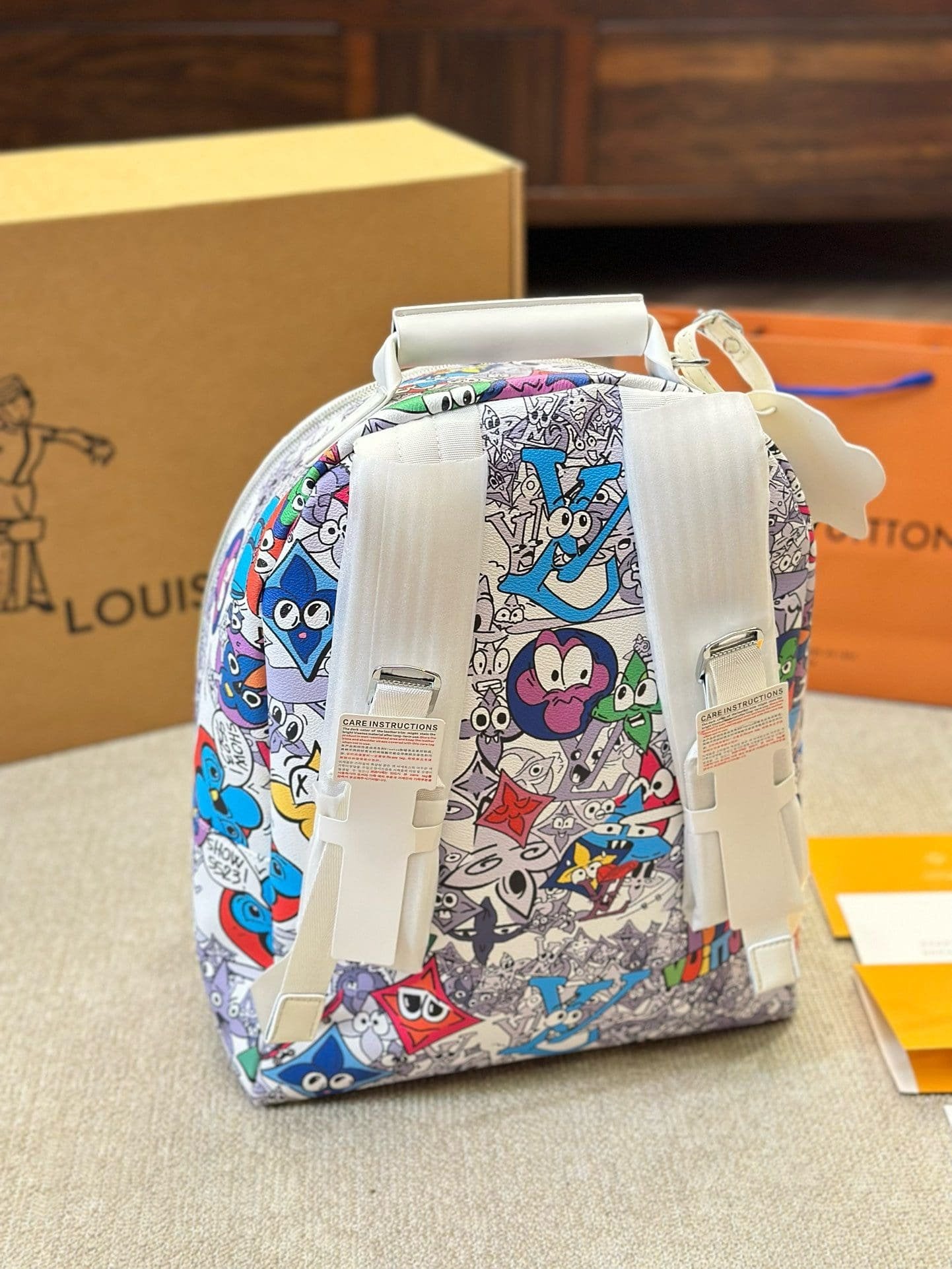 Louis Vuitton Multipocket Backpack Limited Edition Monogram Comics Canvas