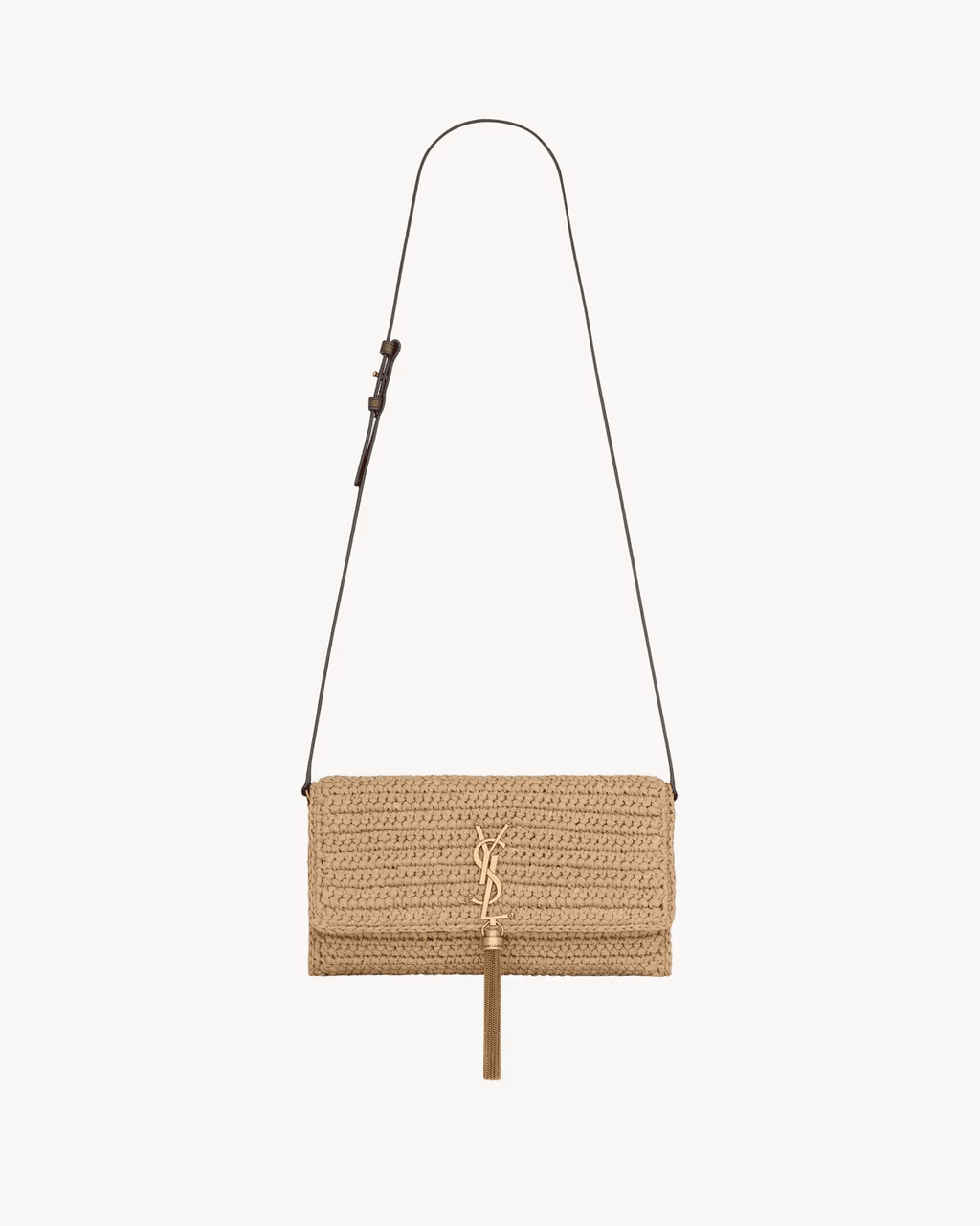 Saint Laurent kate 99 tassel in raffia