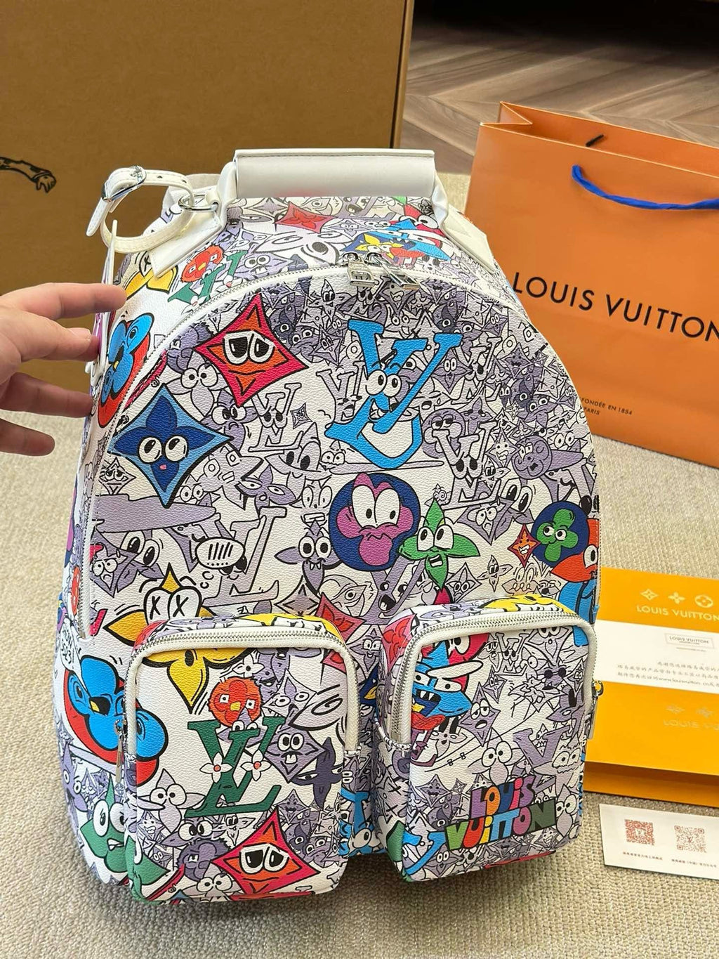 Louis Vuitton Multipocket Backpack Limited Edition Monogram Comics Canvas