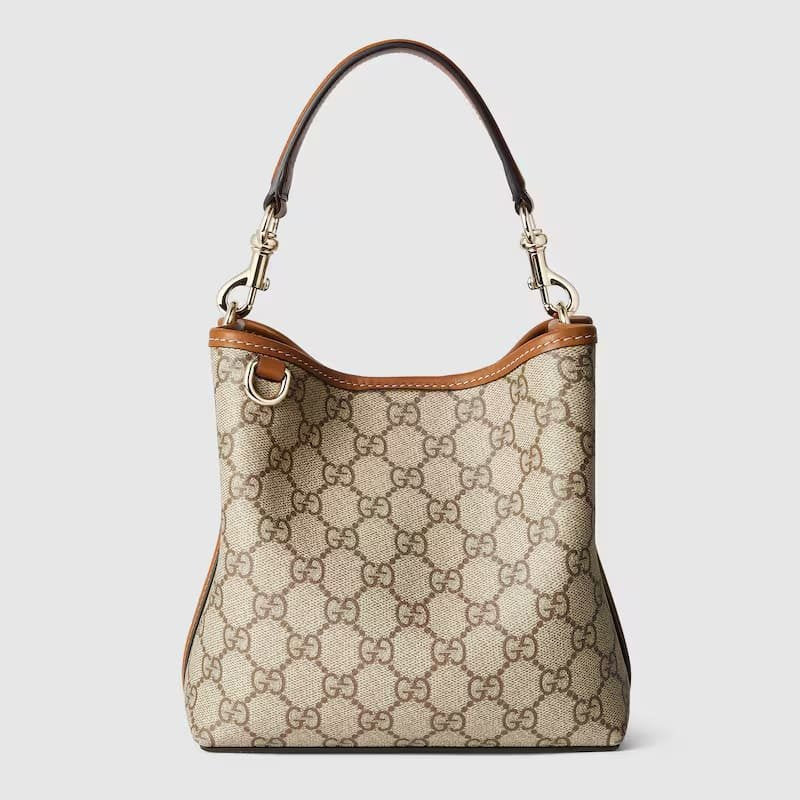 Gucci GG Emblem mini bucket bag