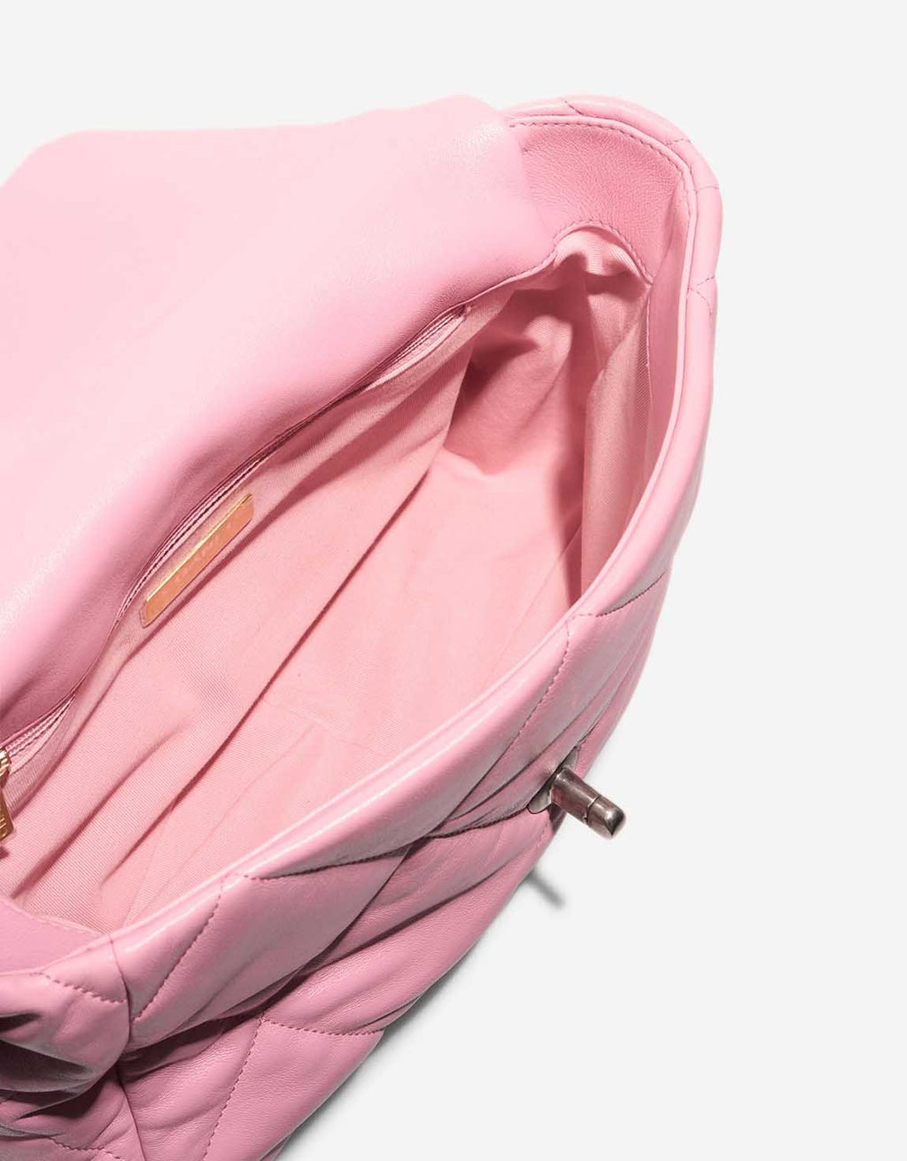 Chanel 19 Large Flap Bag Lamb Pink