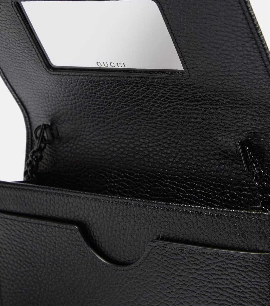 Gucci GG Marmont leather wallet on chain