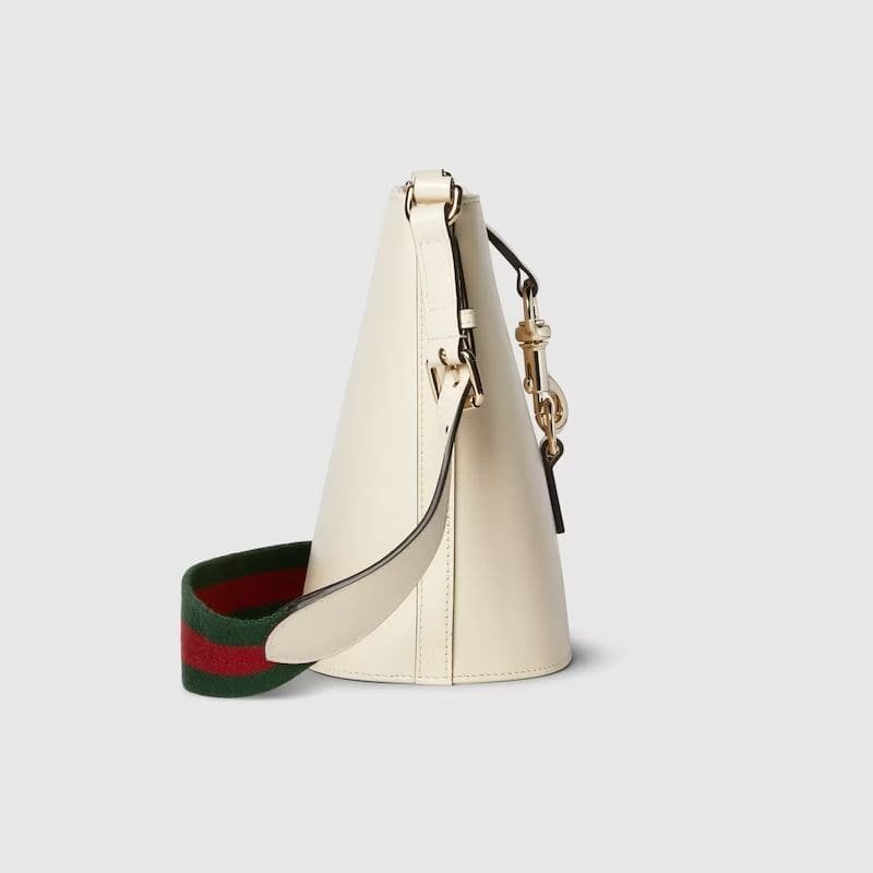 GUCCI MINI BUCKET SHOULDER BAG(WHITE)