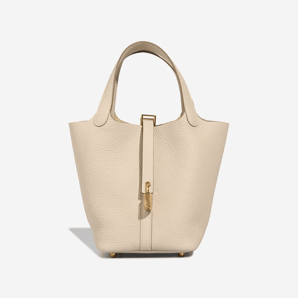Hermès Picotin 18 Taurillon Clémence Craie