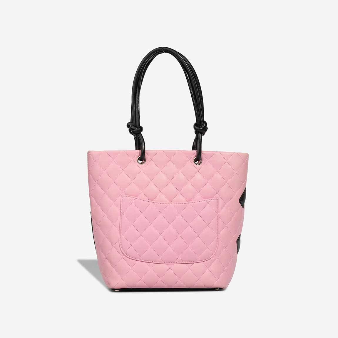 Chanel Cambon Tote Bag Small Lamb Pink / Black