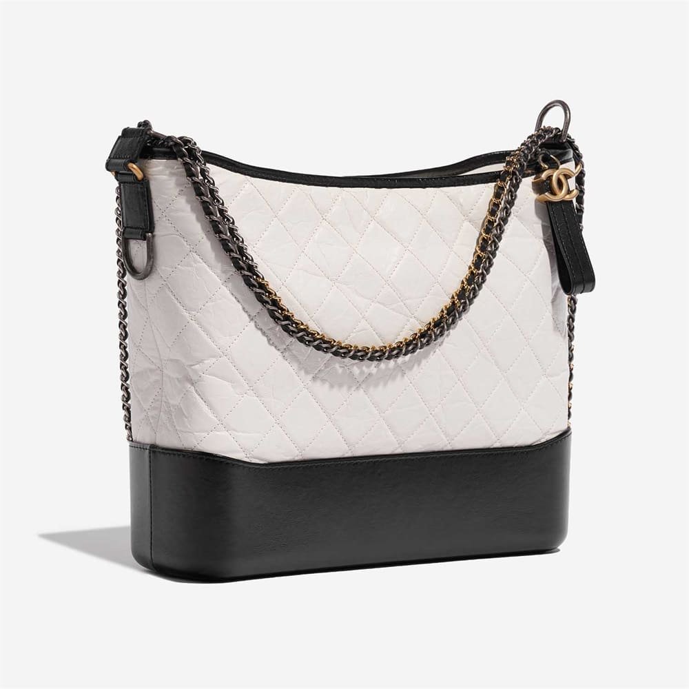 Chanel Gabrielle Large Calf Black / White