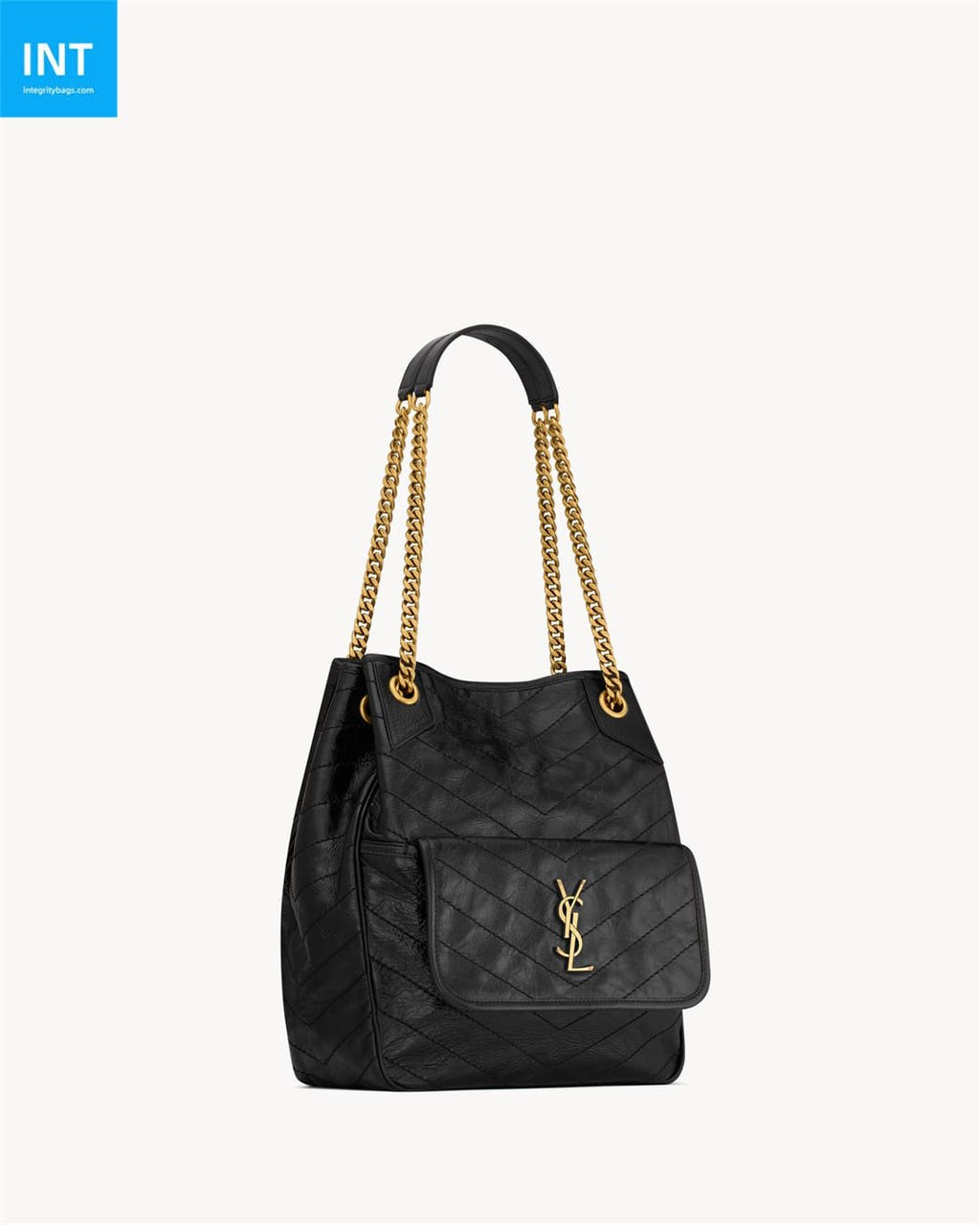 Saint Laurent NIKI small shopping in vintage leather