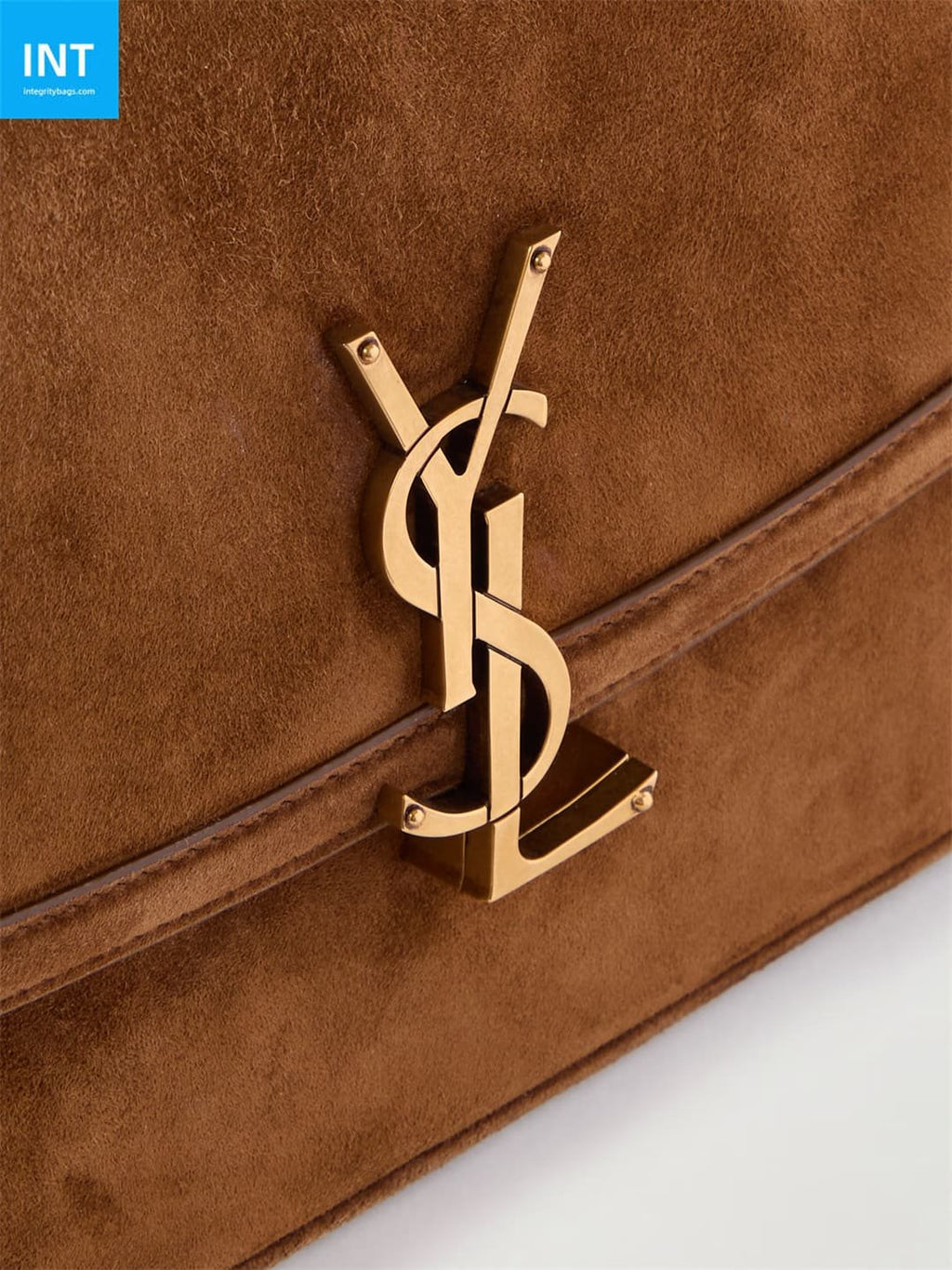 SAINT LAURENT Solferino medium suede shoulder bag
