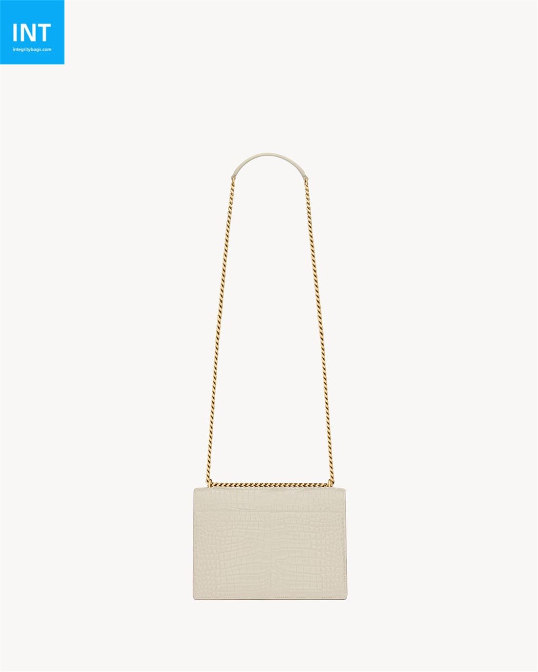 Saint Laurent SUNSET MEDIUM IN CROCODILE-EMBOSSED LEATHER